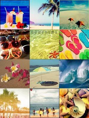 beach collage Pictures, Images and Photos