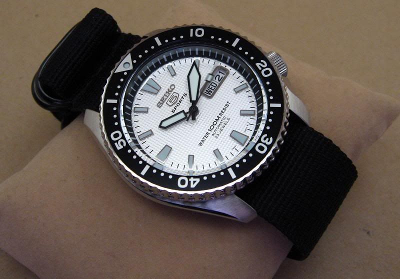 skx007 white dial