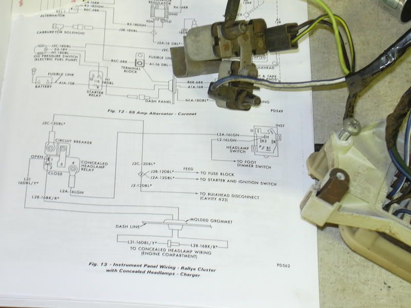 Location of headlamp delay relay. | 1971-1974 Dodge Charger.com