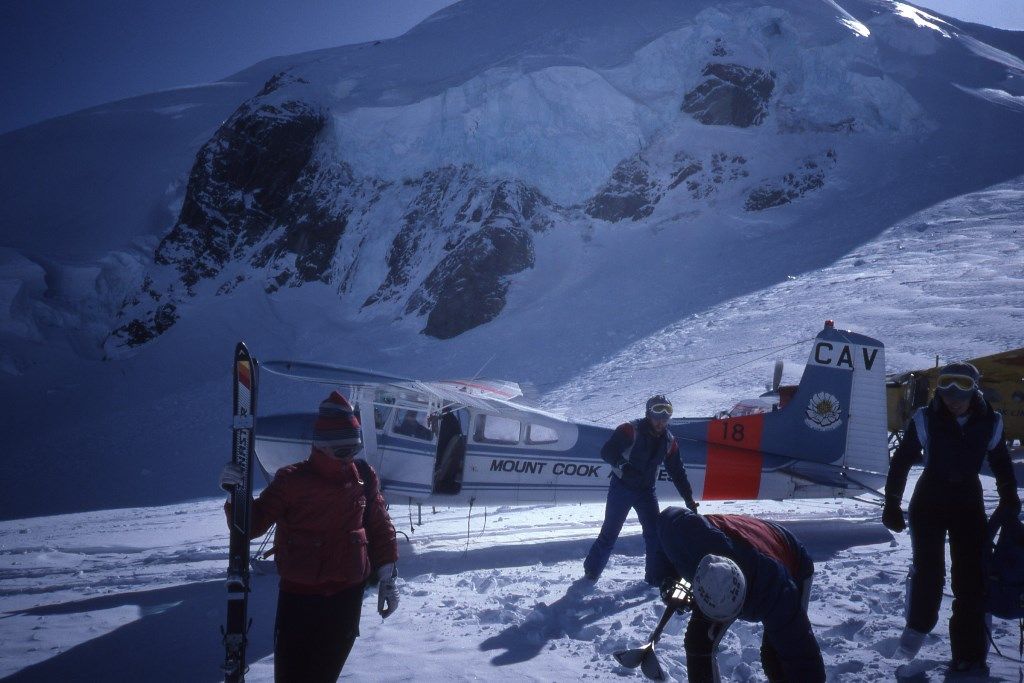 Skiing The Tasman Glacier