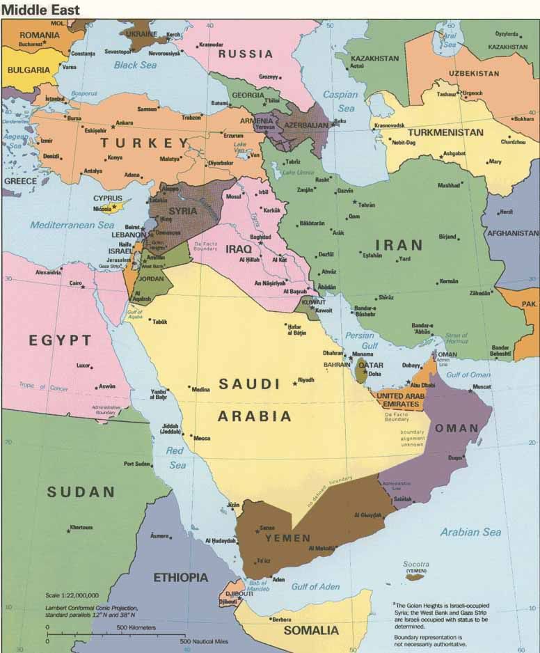 map middle east Pictures, Images and Photos