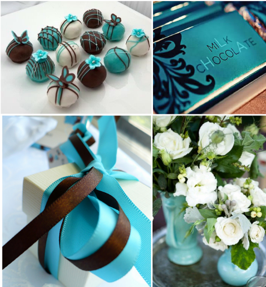 Turquoise & Brown Bridal Shower