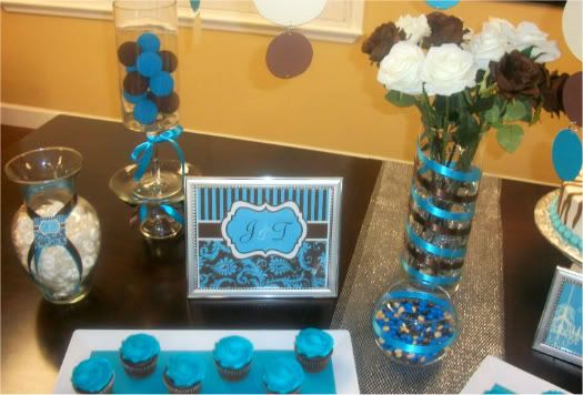 Turquoise bridal shower