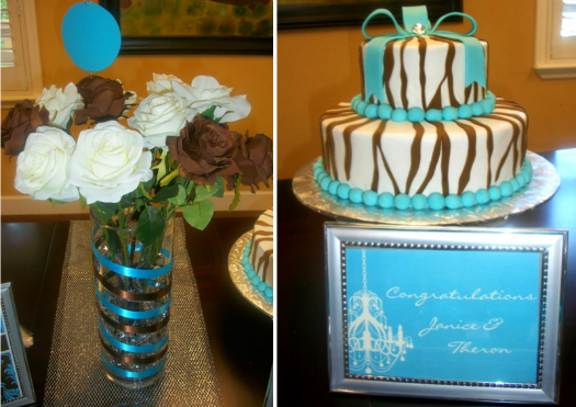 Turquoise bridal shower