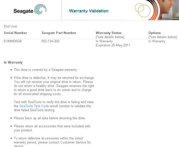 Seagate bảo hành về rồi còn bảo hành tiếp được không?