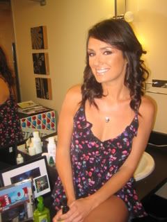 Catt from E! the Daily 10 wearing the pyrite necklace