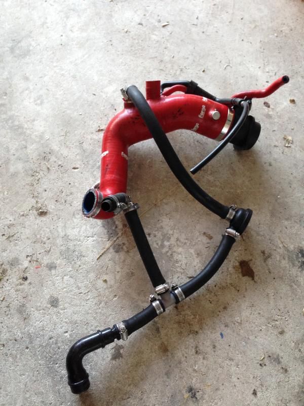 silicone turbo inlet pipe TIP red mk4 mkiv 1.8t ko3s VW Vortex