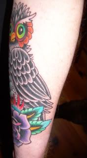 Owl Tattoo Right Side