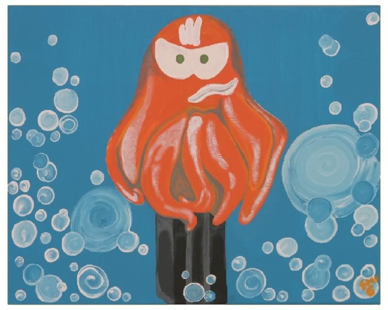 Octopus pez painting