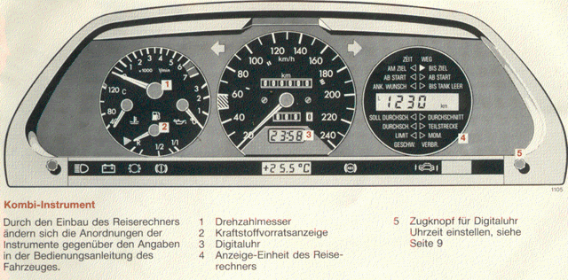 Mercedes w126 trip computer #3