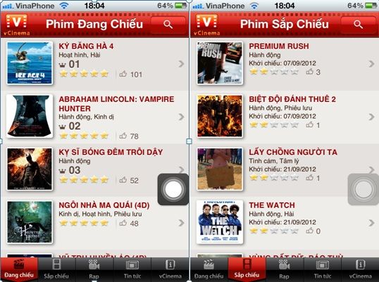 Một app Việt hay – vCinema đã có Ver 3.0