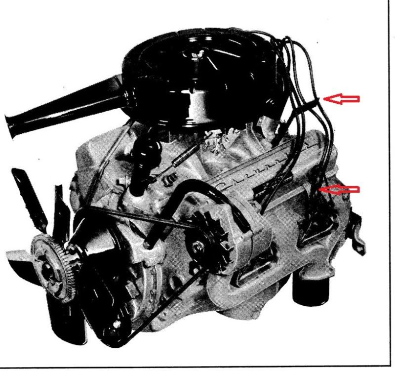 64 283 spark plug wire looms Team Chevelle