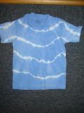 Waves of Blue 2t/3t Hanes tie-dyed tee