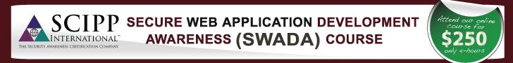 Secure Web Application Development Awareness (SWADA) Course