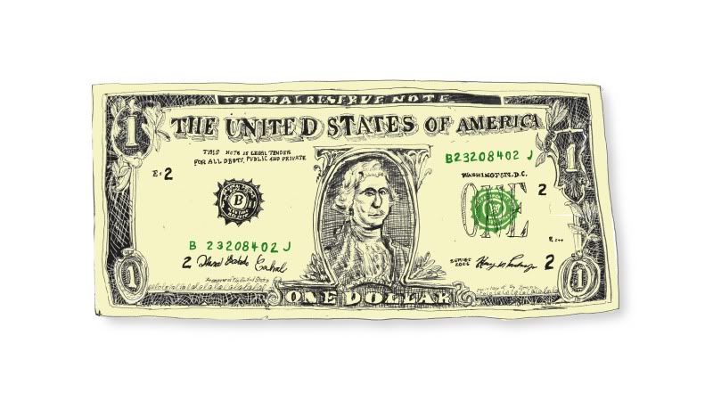 one dollar bill art. One Dollar Bill