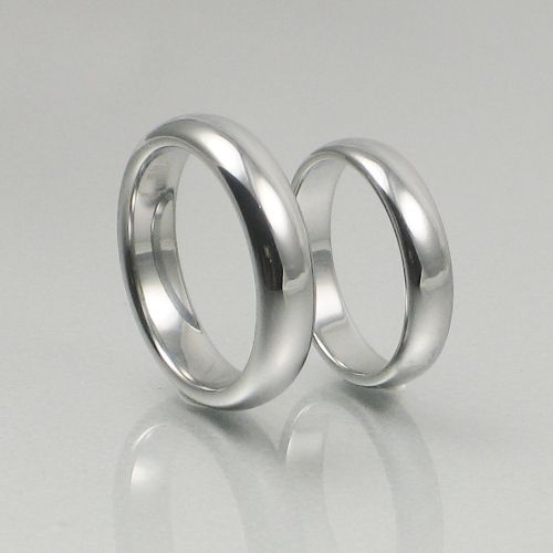 HIS HERS TUNGSTEN CARBIDE DOME WEDDING BAND RING SET eBay