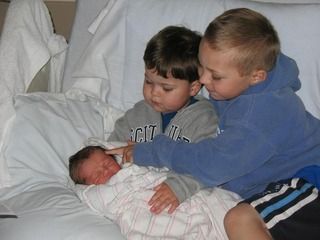 boys and baby sister