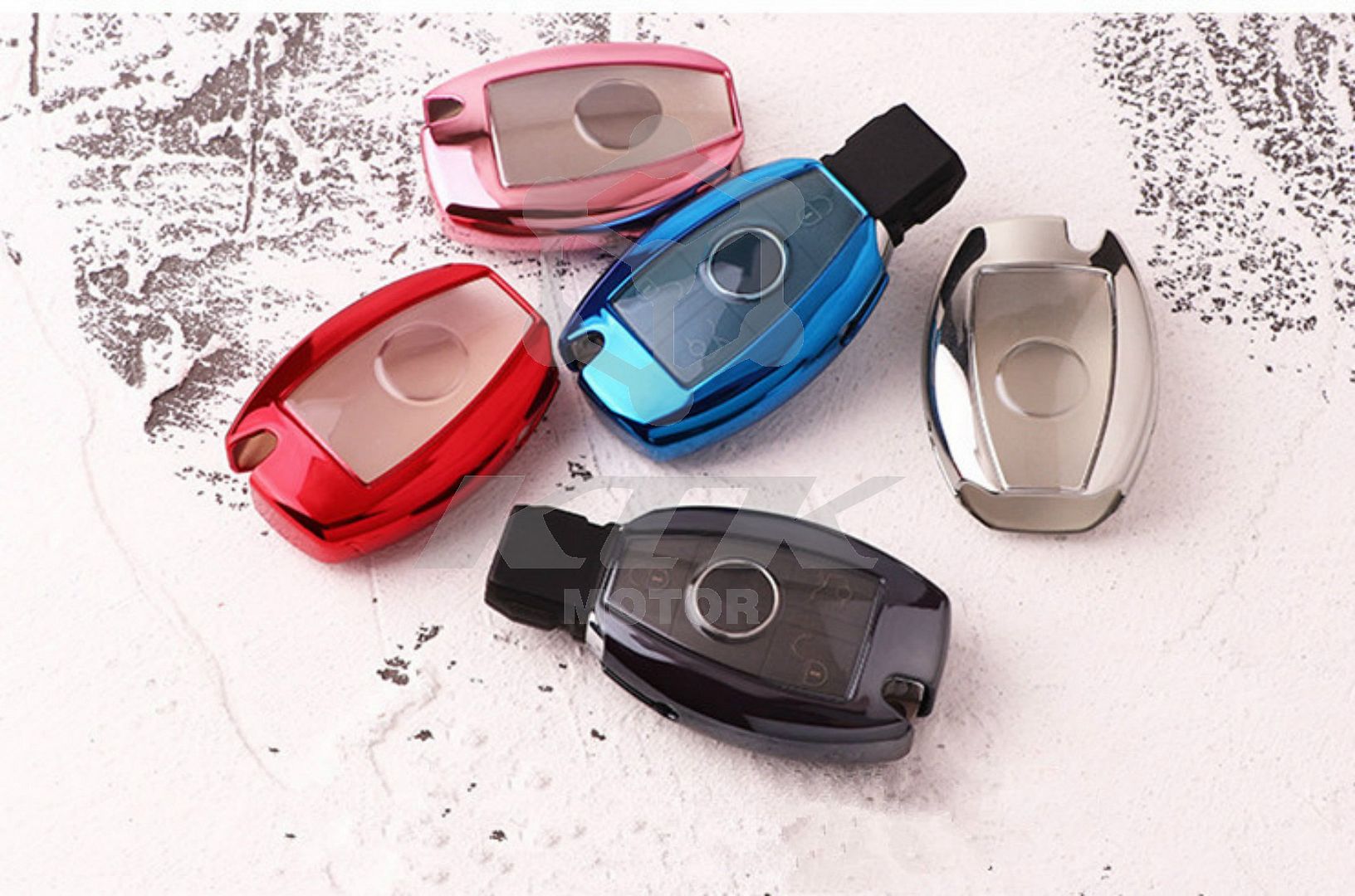 MoreChioce Housse de Protection de Cl/é de Voiture en TPU Compatible avec CLS CLA GL R SLK GLK GLA AMG A B C R G S 180 E200 E260L GLK300 S320 W124 W176 W202-W205 W210 W212 W221 W222 W251 W463,Rose