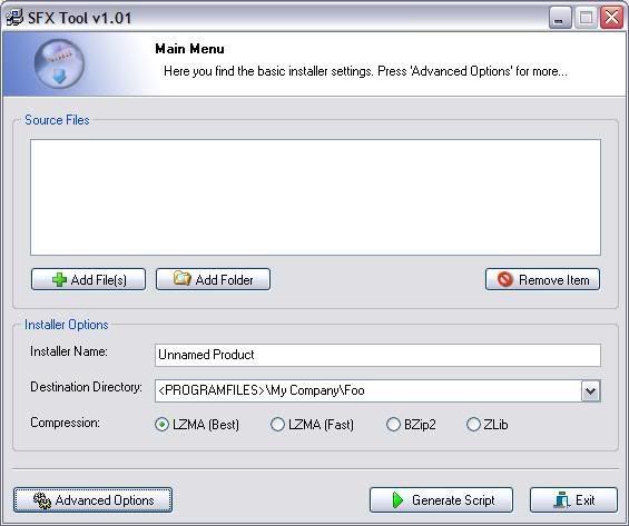 nullsoft sfx installer unpacking