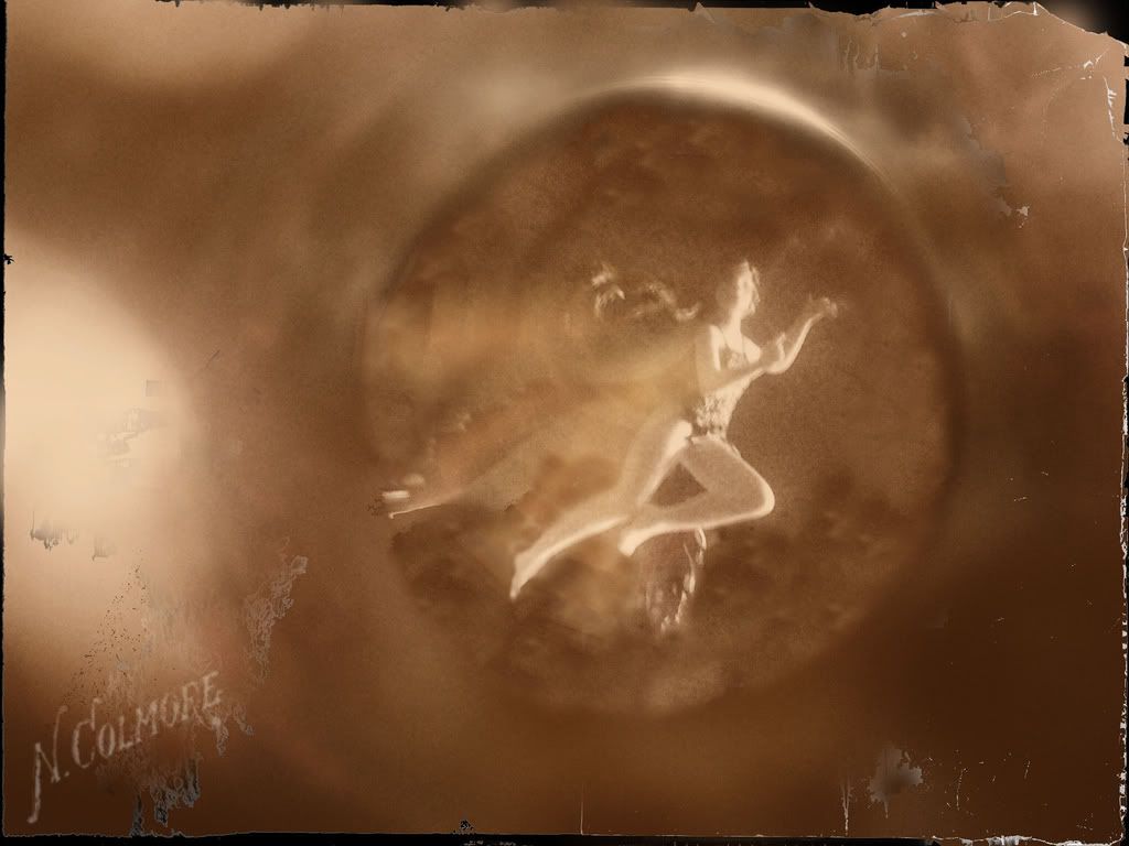 Parting the veil of fairy, The Colmore Photogravures, 1890’s