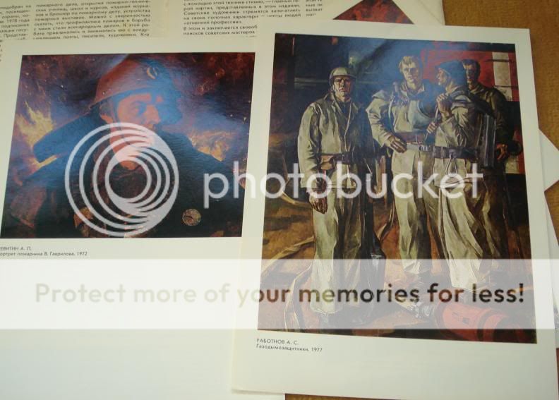 16 VINTAGE RUSSIAN FIREMEN FIRE BRIGADE PICTURES  