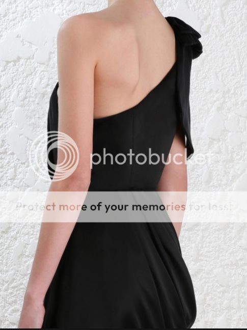 Zimmermann Bow Bodice mini dress one shoulder lined draped cocktail formal black