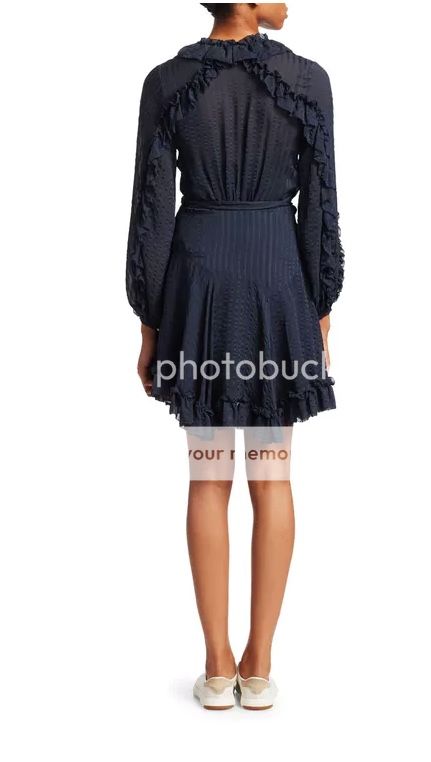 zimmermann cascade wrap dress