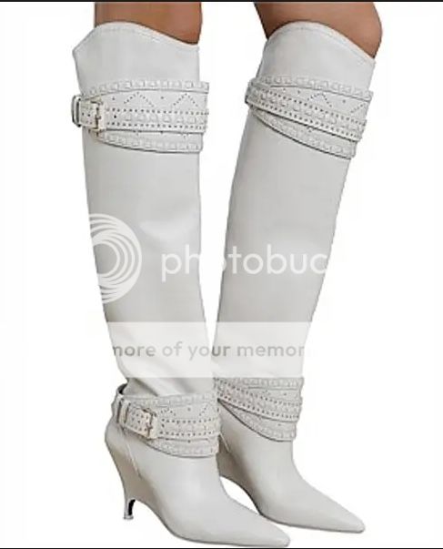 white slouch boots